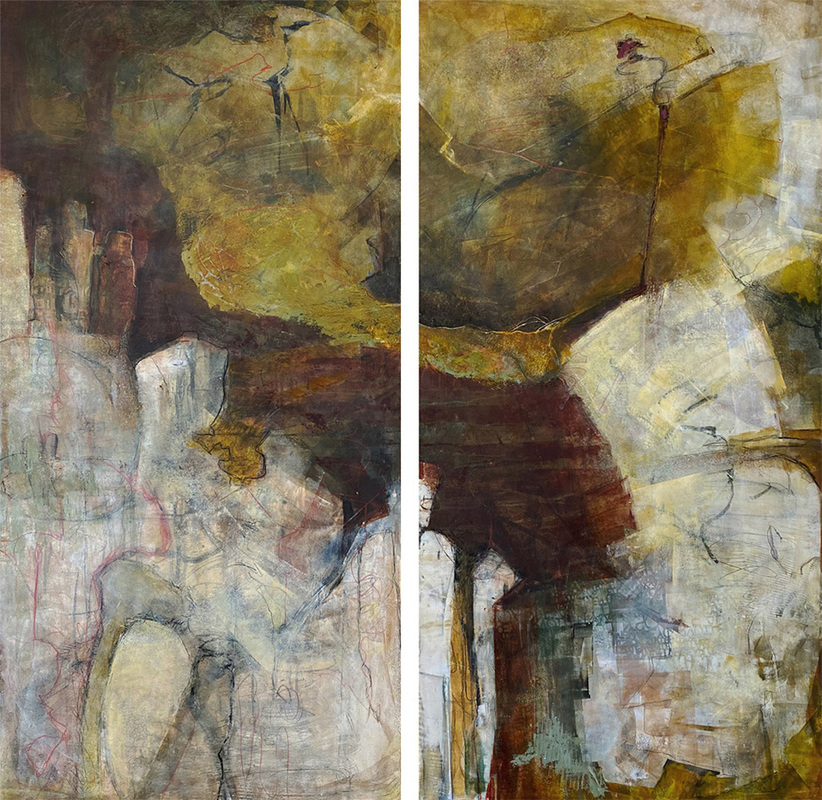 Soundless Chatter (diptych)