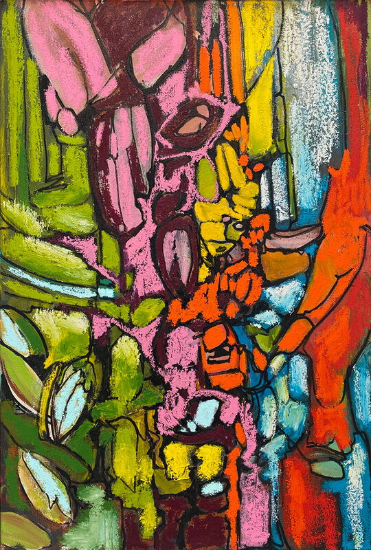 Interior with Rhododendrons